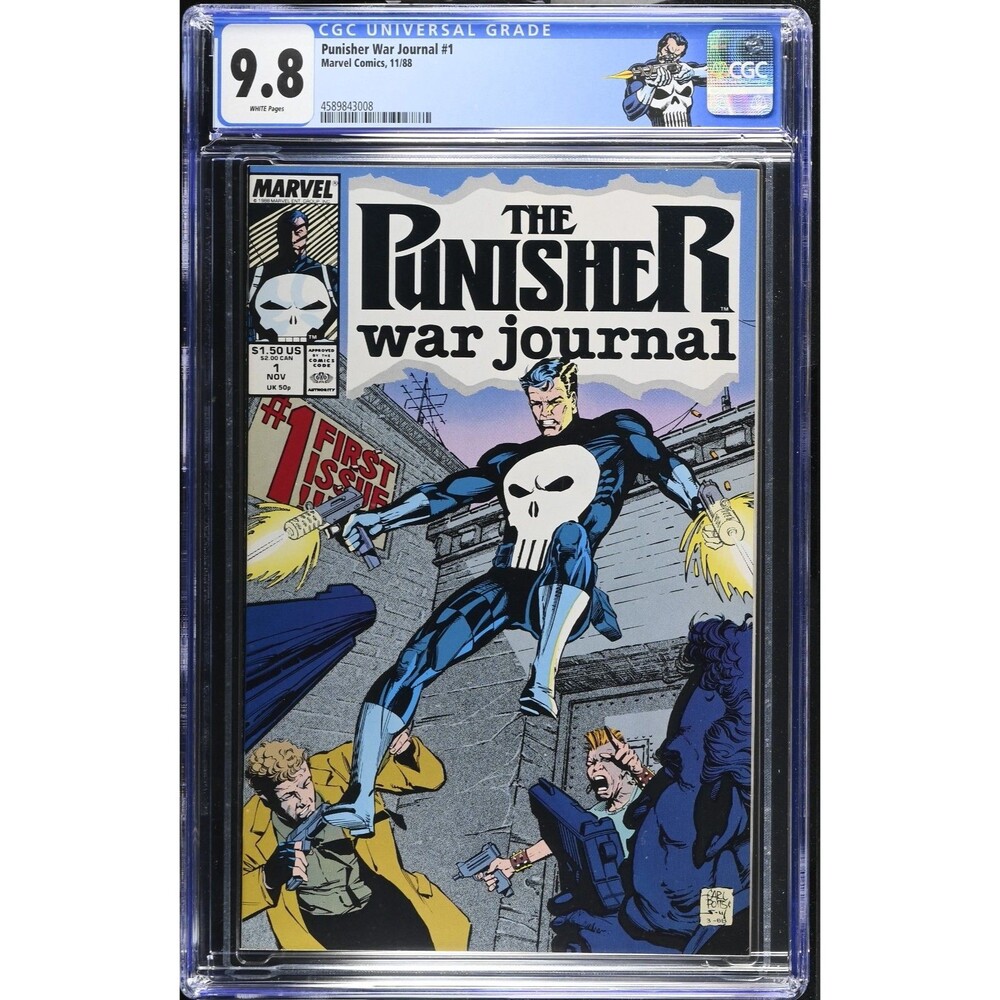 1988 Punisher War Journal #1 CGC 9.8 Origin of the Punisher Custom Label White